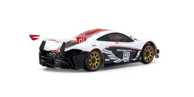 Kyosho MZP253WR - Carrozzeria Mini-Z McLaren P1 GTR White/Red (W-MM)