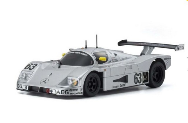 Kyosho MZP345S - Autoscale Mini-Z Sauber Mercedes No.63 Silver LM 1989 (W-LM)