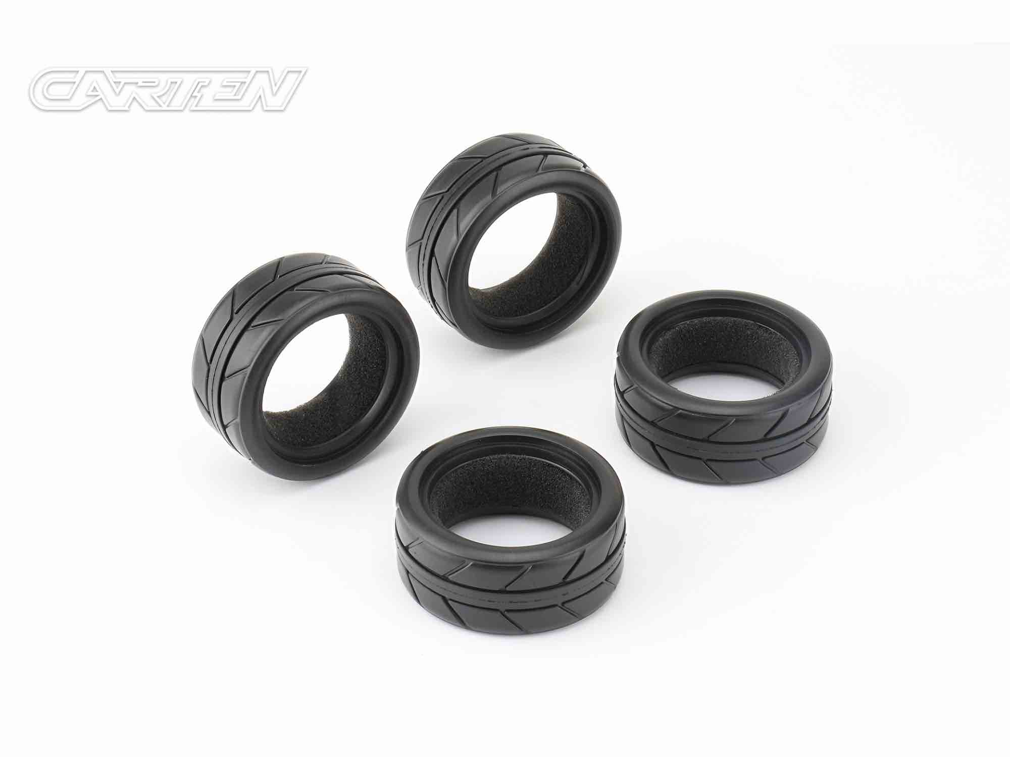 CARTEN NHA454 - 1/10 TC 26mm Tires & Inserts (4 pcs)