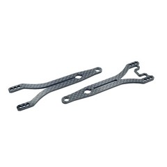 RC MAKER SLIMFLEX 2.0MM CARBON TWIN TOPDECK SET FOR MUGEN MTC2