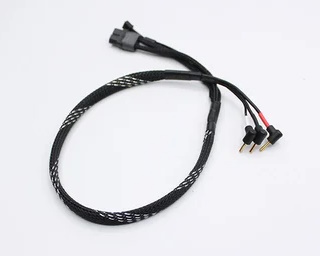 Reflex Racing RRE016 - 2mm Bullet Plug Charging Cable - Black and Silver - Clicca l'immagine per chiudere