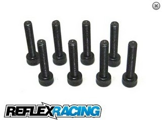 Reflex Racing RSD TC6 12.9 Steel 16mm Suspension Mount Screw Set