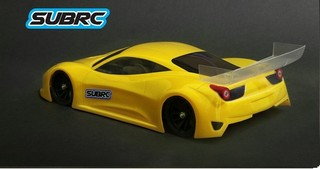 SubRc SBRC-B009 - 1/28 Lexan Touring Body 458GT (98mm W/B) - 0.7mm