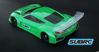 SubRc SBRC-B010 - 1/28 Lexan Touring Body NSX GT3 (98mm W/B) - 0.7mm