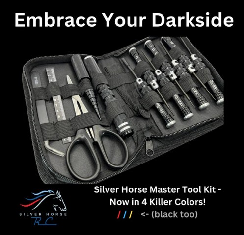 Silver Horse RC SH-1174902 - Master Tool Kit for Mini-Z and 1/28 scale (Black)