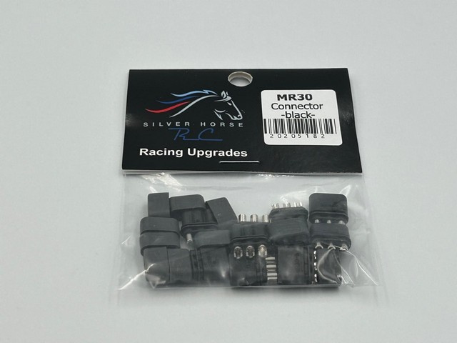 Silver Horse RC SH-20205182 - MR30 Battery Connector - BLACK