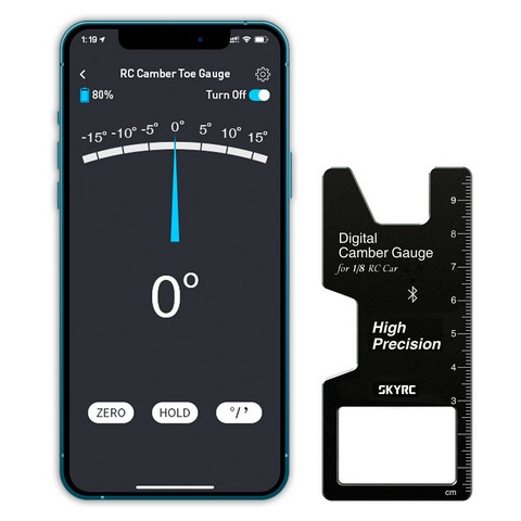 SkyRC 500044-01 - Digital Camber Gauge for 1:8