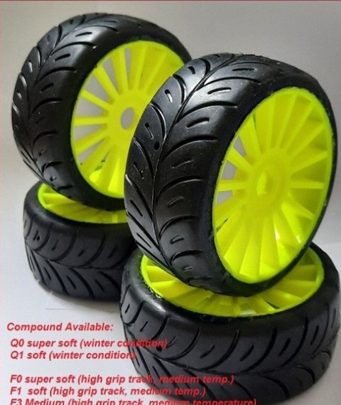 SP Racing SP-F0 - 1/8 GT Rally SUPERSOFT Tires