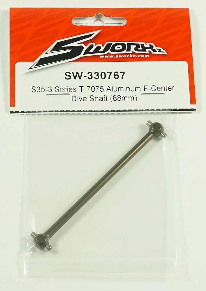 SWORKz SW330767 - T-7075 Aluminum F-Center Dive Shaft (88mm) - Clicca l'immagine per chiudere