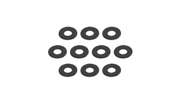 T-Work`s TA-154-0.75-BK - Aluminum Shims 3,5 x 8,5mm x 0,75mm - Black (10)