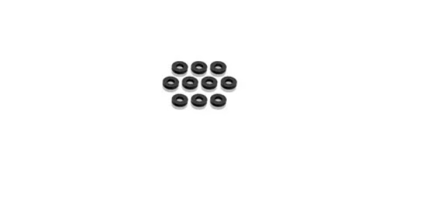 T-Work`s TA-154-1.0-BK - Aluminum Shims 3,5 x 8,5mm x 1,0mm - Black (10)