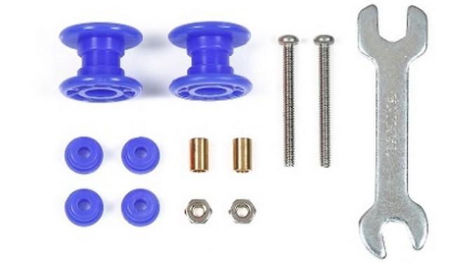 Tamiya TA95664 - DOPPIE ROTELLE ALLEGGERITE 13-13mm BLU