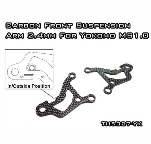 Vigor TH5327-YK - Carbon Graphite Front Suspension Arm For MS1.0 (Pair)