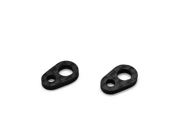 T-Works TW-TE-230-B - Mugen MTC-2 Graphite Rear Body Mount Plate Spacer (2)