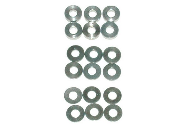 Schumacher U3131 - SPEED PACK Alloy Spacers - M3x7mm 0.5;1;2mm (pk18)