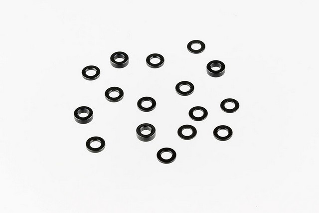 Schumacher U4314 - SPEED PACK - Alloy Black M3 Washers - 18pc