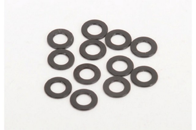 Schumacher U4862 - Black Alloy Washers 0.50mm (pk12)