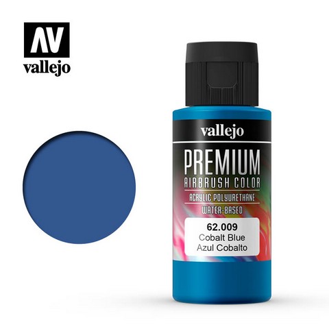 Vallejo VA62.009 - Premium RC - Cobalt Blue (60ml Bottle)