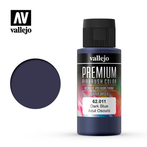 Vallejo VA62.011 - Premium RC - Dark Blue (60ml Bottle)