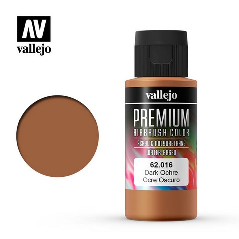 Vallejo VA62.016 - Premium RC - Dark Ochre (60ml Bottle)