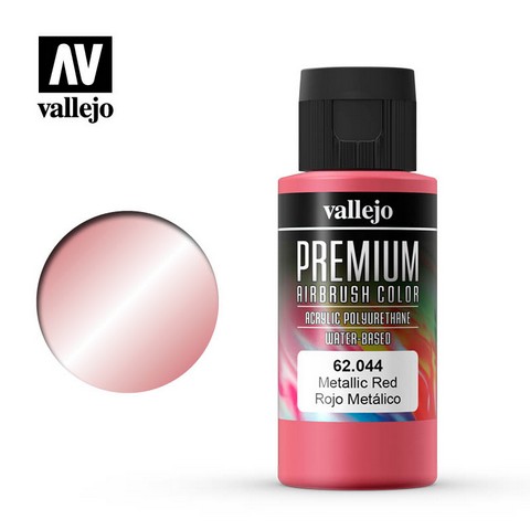 Vallejo VA62.044 - Premium RC - Metallic Red (60ml Bottle)