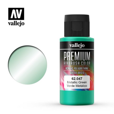 Vallejo VA62.047 - Premium RC - Metallic Green (60ml Bottle)