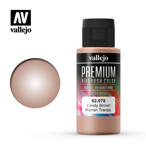 Vallejo VA62.078 - Premium RC - Candy Brown (60ml Bottle)