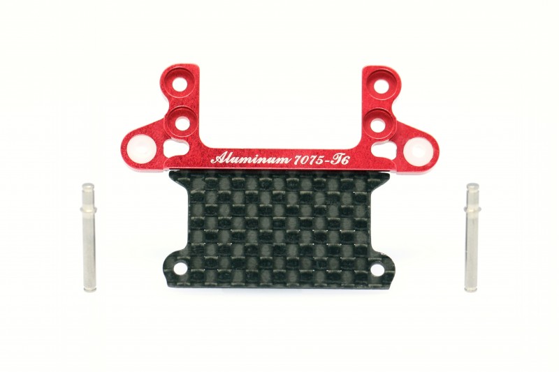 X-Power Alum 7075-T6 Front Lower Arm Set W/ Carbon Fiber Cover Plate (Narrow)