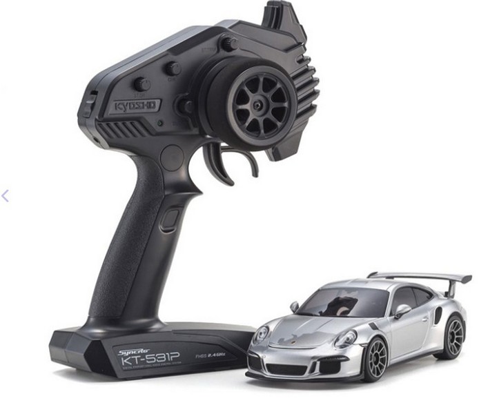 Kyosho 32358S - Mini-Z MR04 RWD Porsche 911 GT3 RS Silver (N-RM/KT531P) - Pre-Ordine