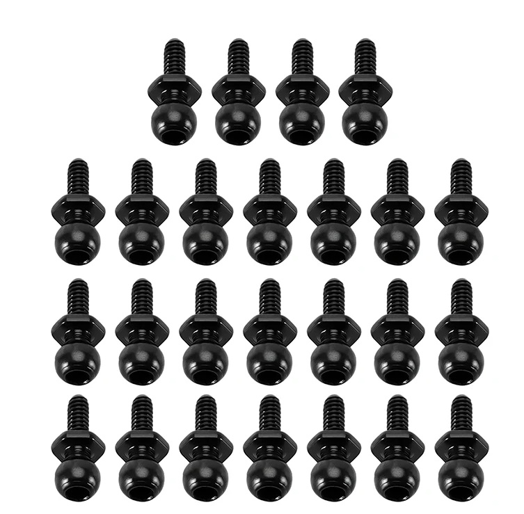 INJORA INJ-LOS-08-025BK - M1.4 Pivot Ball Head Screws for 1/24 Losi Micro-B