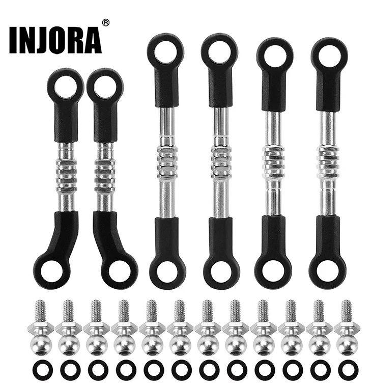 INJORA INJ-LOS-09 - Adjustable Stainless Steel Links Set for 1/24 Losi Micro-B