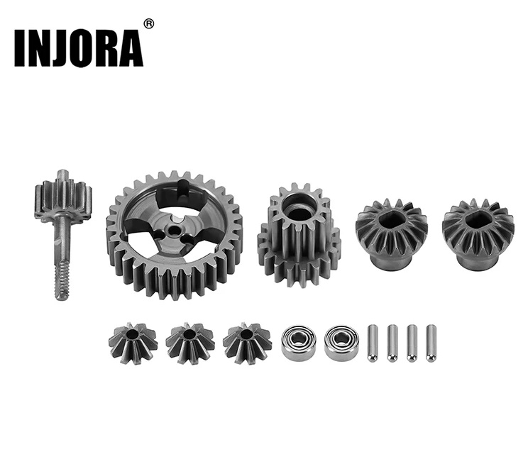 INJORA INJ-LOS-10 - Stainless Steel Transmission Gear Set for 1/24 Losi Micro-B