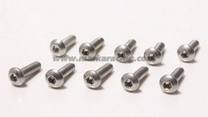 Marka Racing Viti in Acciaio BH Bombate M2x10mm - Inox (20Pz)